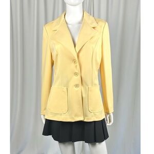 Vintage 1970’s ‘Sears The Fashion Place’ Butter Yellow Jacket • Blazer • S/M